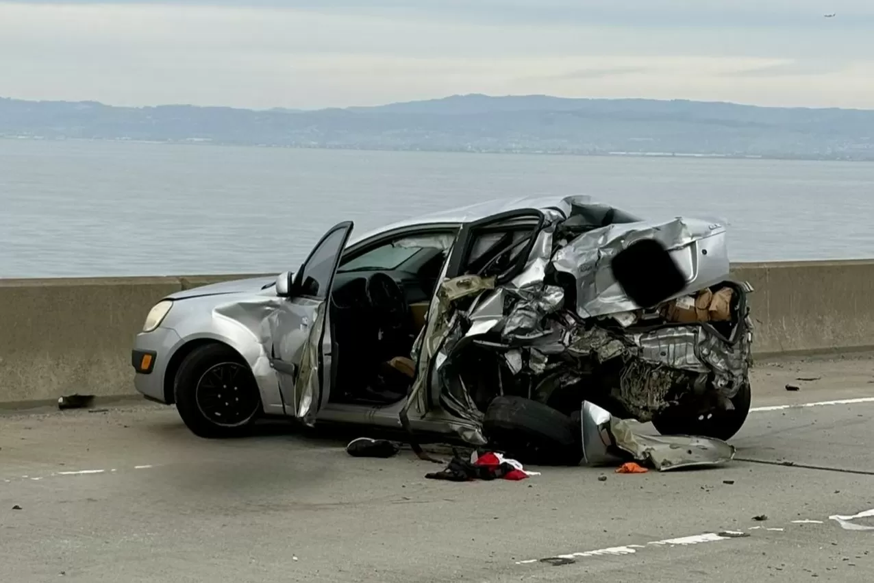 Fatal crash closes all westbound lanes of San Mateo Bridge