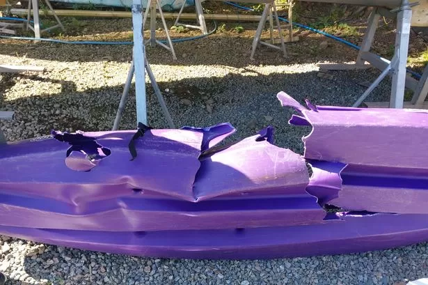 Boy was 'inches from tragedy' after speedboat knocked him out of kayak and ran over him