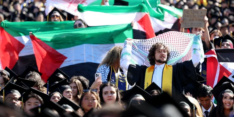 Pro-Palestine student protesters interrupt UC Berkeley commencement