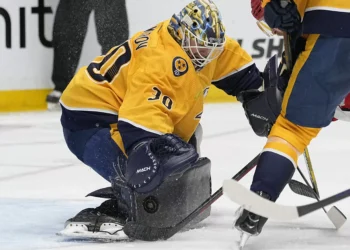 Sharks’ prized young goalie injured as training camp opens