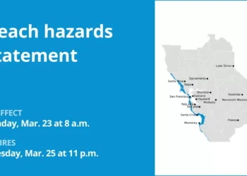 Update: Beach hazards statement issued for Bay Area Shorelines until Tuesday night