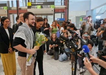 Mahmoud Khalil vows to continue protesting Israel’s war in Gaza after coming back home