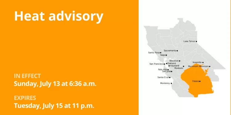 Update: Heat advisory affecting Yosemite until Tuesday night