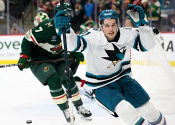 Celebrini’s overtime goal leads Sharks to crazy win over Minnesota Wild