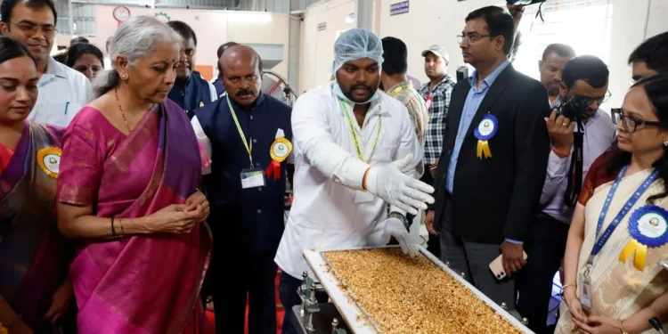 Finance Minister inaugurates peanut, tamarind processing facility at Vijayanagar