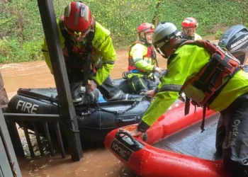 ‘The water came up through the floor and forced my doors open’