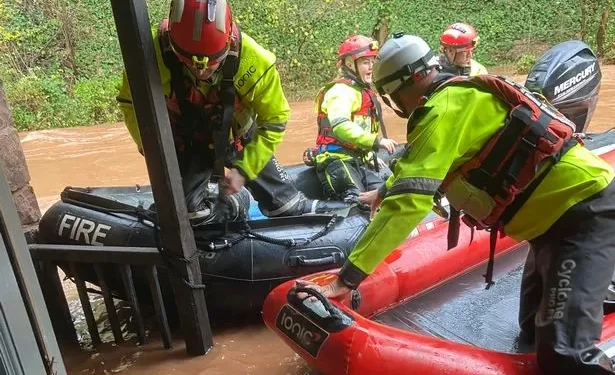 ‘The water came up through the floor and forced my doors open’