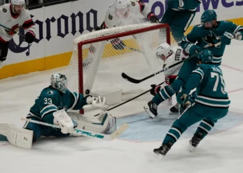 Sharks’ Klingberg takes a seat after miscue; Will roster spot be available for young center?