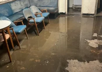 Landslide wrecks village social club