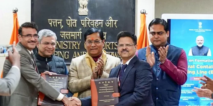 India signs agreement to set up Bharat Container Shipping Line