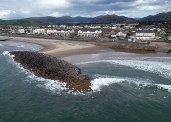 180-year-old fortress-like building is now just 18 metres from the sea